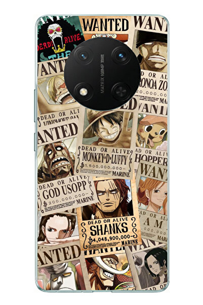 TechTree حافظة سيليكون متوافقة مع Honor X9C بتصميم جريدة ون بيس مطبوع