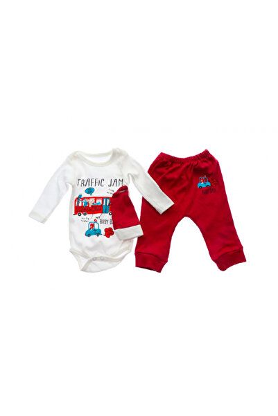 LOLİPOP Set body, pants and hat for babies 0-9 months