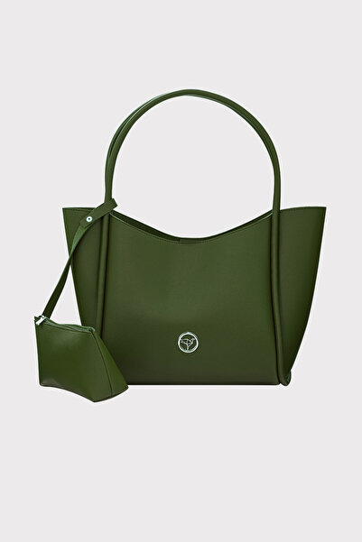 Garbalia Athens Yavru Wallet Large Compartment Magnetic Closure Women's Khaki...