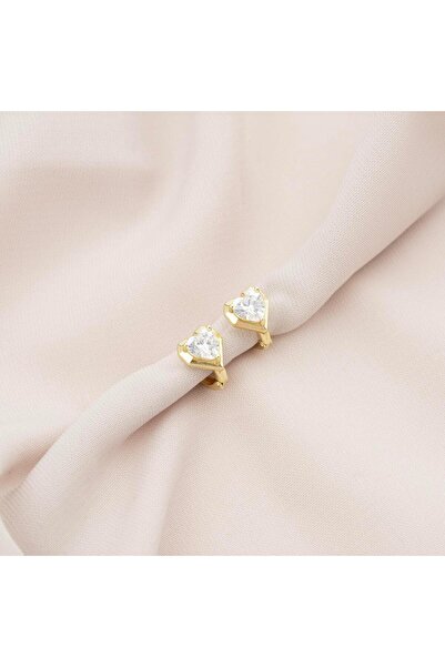 Zuum XUPING ÖZEL SERİ 14K KALP DETAY ÇOCUK ÇELİK KÜPE