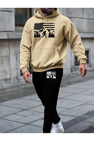 ELAN WEAR Printed Unisex Tracksuit Set Relaxed Fit