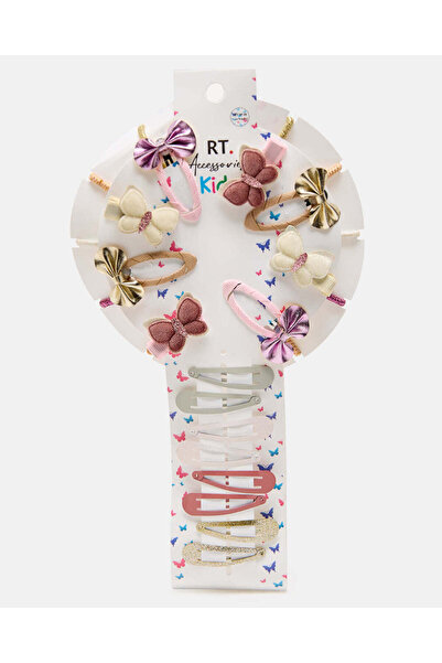 REDTAG مجموعة متنوعة من مشابك وربطات الشعر للبنات (عبوة من 26 قطعة)