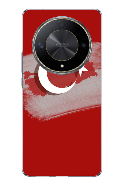 TechTree Honor X9B Compatible Turkey Map Detailed Turkish Flag Printed Silico...