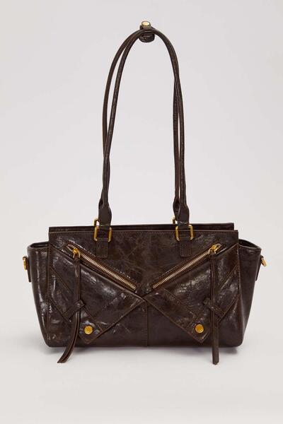 Levidor K.Bordo Cross Zipper Detailed Shoulder Bag