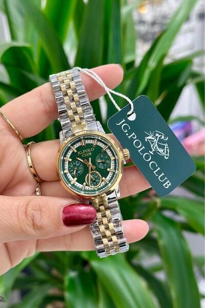 JG. Polo Club Orijinal Çelik Kasa Çelik Kordon Su Geçirmez 2 Yıl Garantili Ka...