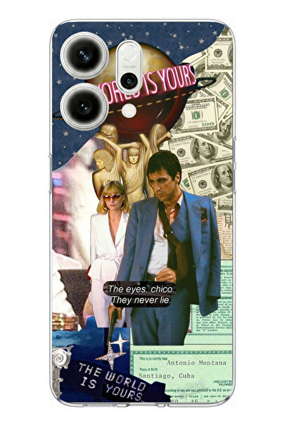 TechTree حافظة سيليكون مطبوع متوافقة مع هاتف اوبو رينو 14 5G بتصميم إلفيرا ها...