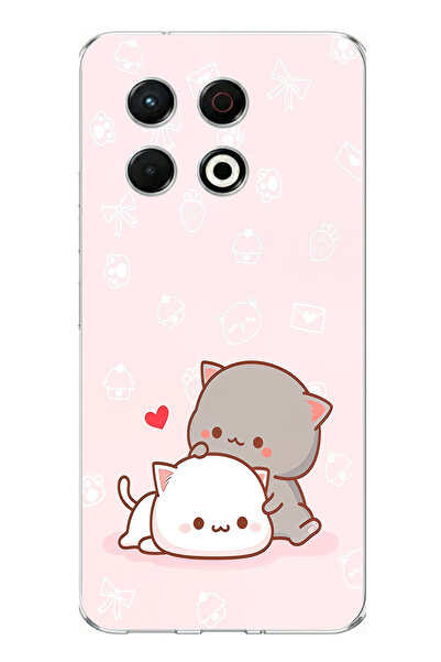 TechTree حافظة سيليكون متوافقة مع هاتف Tecno Spark 30 Pro، لطيفة وريموتية، مطبوع