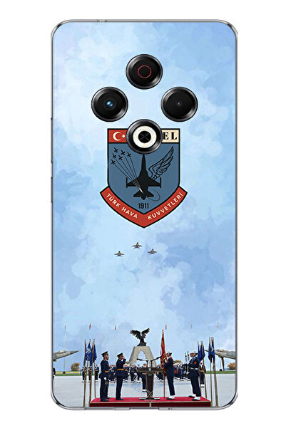 TechTree حافظة سيليكون متوافقة مع القوات الجوية التركية مطبوع لهاتف تكنو سبار...