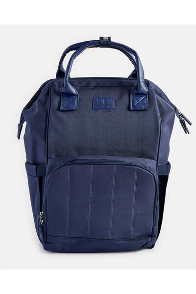 REDTAG Navy Diaper Backpack With Changing Matt