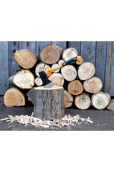 Selgot Axe with Fiberglass Handle, Size 43x18x12.5cm, 1kg, Yellow-Black