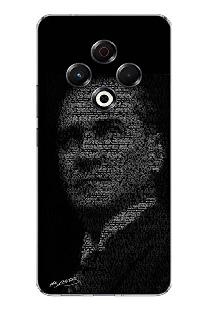 TechTree حافظة سيليكون متوافقة مع هاتف Tecno Spark 30 مكتوب عليها Hitabe Yazı...