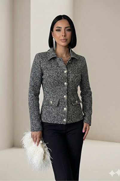 ALFUDO Moda Collection Women's Tweed Jacket