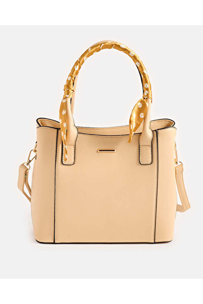 REDTAG Women Beige Embellished Day Bag