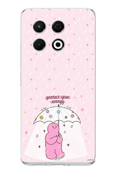 TechTree حافظة سيليكون متوافقة مع تكنو سبارك 30 برو بتصميم حماية طاقتك مطبوع