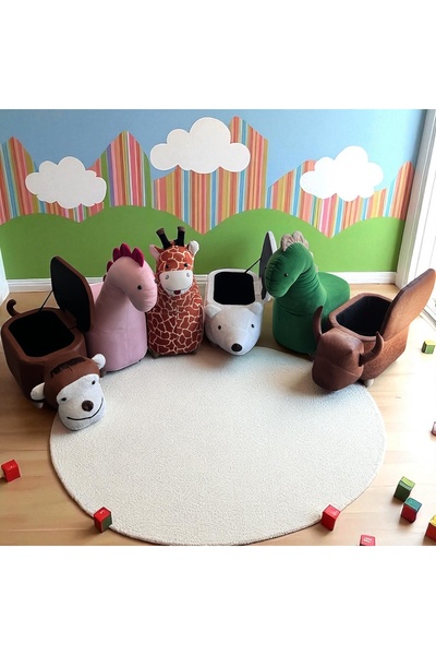 zooturak hayvanları sandıklı ve sandıksız puflar