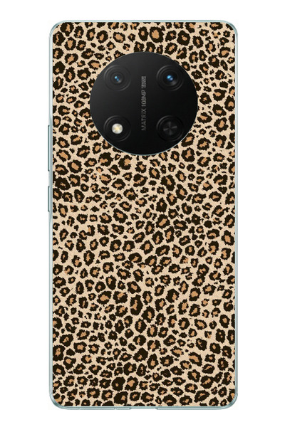 TechTree حافظة سيليكون متوافقة مع Honor X9C بتصميم ليوبارد مطبوع
