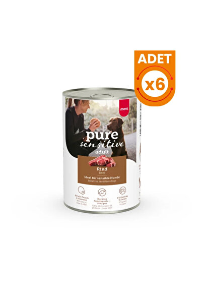 Mera Pure Sensitive Adult Biftekli Yetişkin Köpek Konservesi 6 Adet 400 Gr