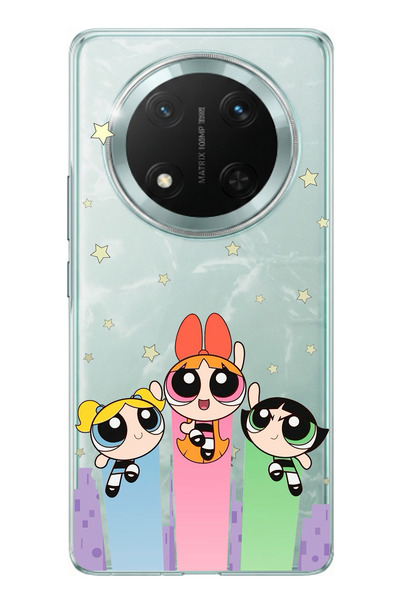 TechTree Honor X9C Compatible Powerpuff Girls Designed Printed Silicone Case