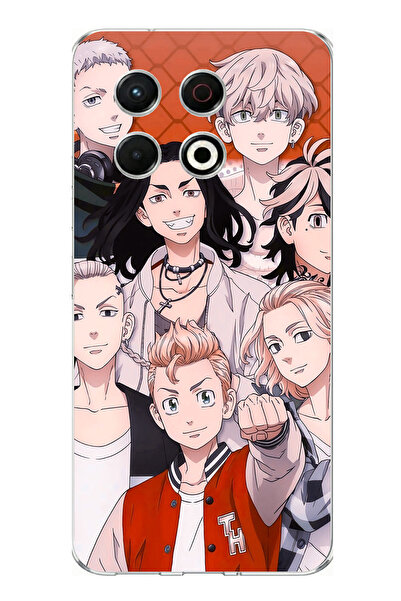 TechTree حافظة سيليكون متوافقة مع تيكنو سبارك 30 برو بشخصيات طوكيو ريفينجرز م...