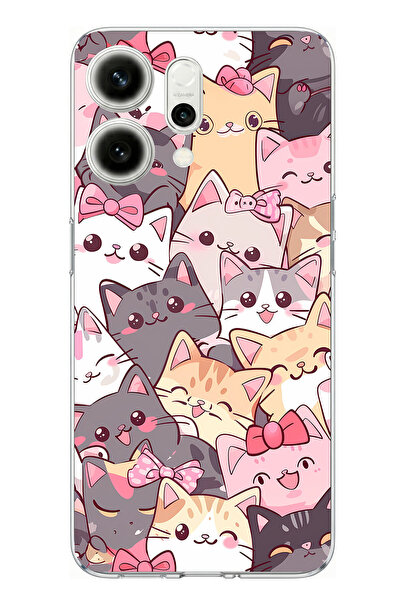 TechTree حافظة سيليكون متوافقة مع هاتف اوبو رينو 14 5G مطبوع