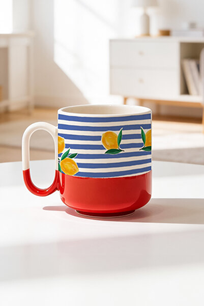 BB TRADE Lemon Design Ceramic Printed Pro Mug Cup 330ml
