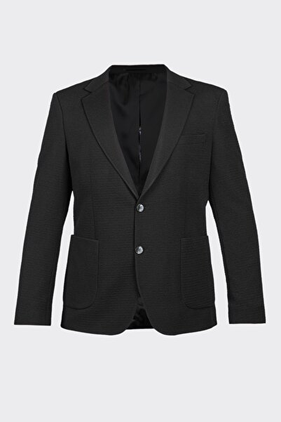 White Stone Black casual Slim Fit bi-stretch jacket