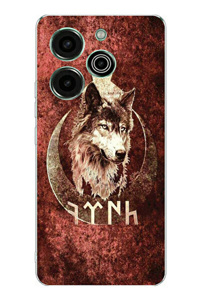 TechTree حافظة سيليكون مطبوع متوافقة مع تكنو بوفا 6 برو مع نمط جوك ترك وبوزكويرت