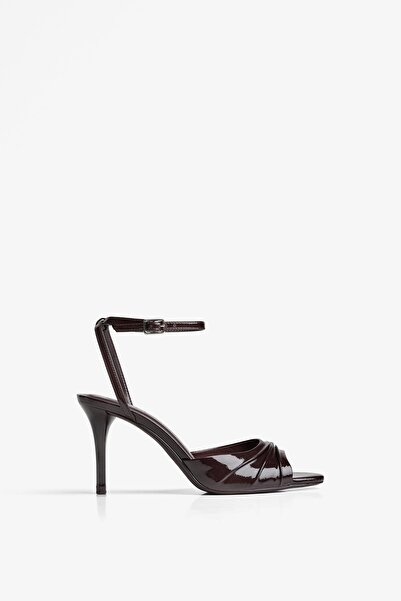 Bershka Ruched heeled sandals