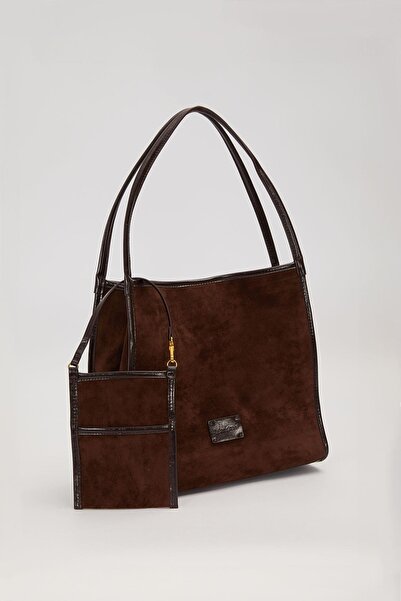 Levidor Camel Rectangular Shape Wide Shoulder Bag