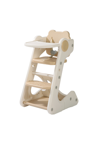 Nichiduta Garden Brown Bear children's dining chair, multi-use, with adjustab...