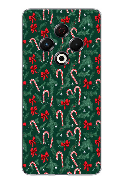 TechTree حافظة سيليكون متوافقة مع Tecno Spark 30 على شكل شجرة الصنوبر وعصا ال...