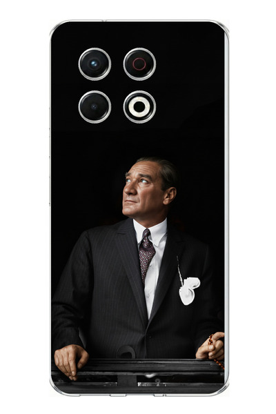 TechTree Tecno Spark 30 Pro Compatible Ufka Bakan Lider Atatürk Printed Silic...