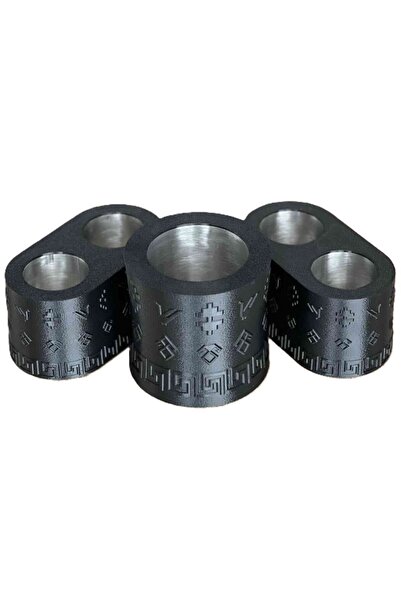 Mottopi مبرد زجاجات إهليكيف ومبرد كؤوس مزدوجة - أسود