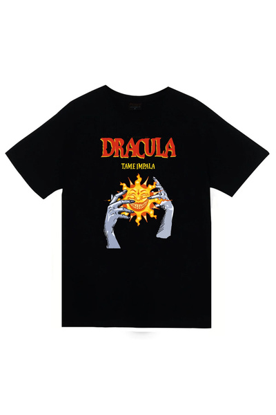 fame-stoned Trupa de muzică Tame Impala - Dracula cu imprimeu Unisex bumbac 1...