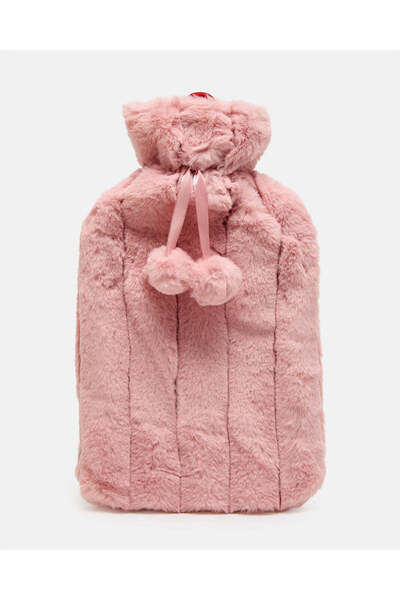 REDTAG قربة ماء ساخن وردية اللون سعة 2 لتر بغطاء محبوك