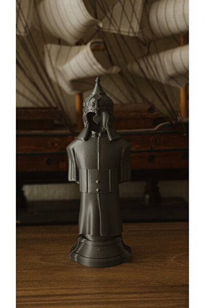 PrintaBox Osmanlı Zırhlı Asker Büstü | Orta Çağ Temalı Dekoratif Biblo