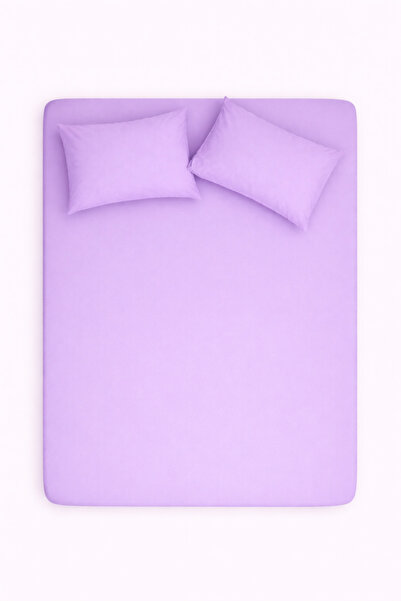 İQON Double Flat Sheet + Pillowcases (2 Pieces) Lilac