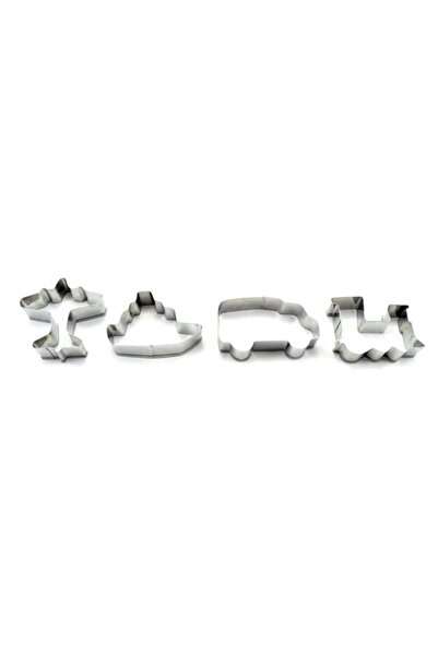 Perfect Home Set of cookie cutters Vehicles, stainless steel