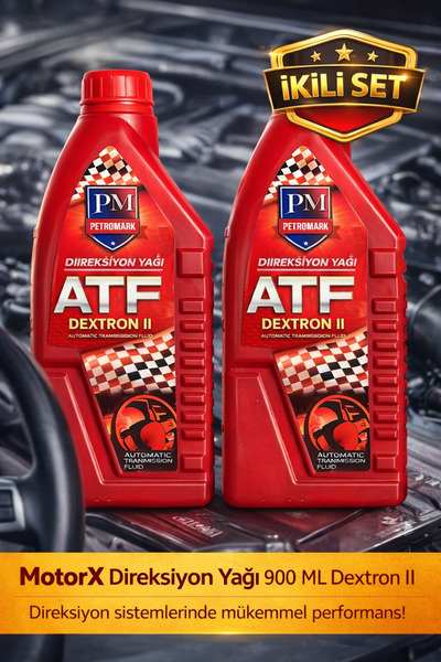 MOTORX Direksiyon Yağı Dextron II 900 Ml 2 Adet İkili Set