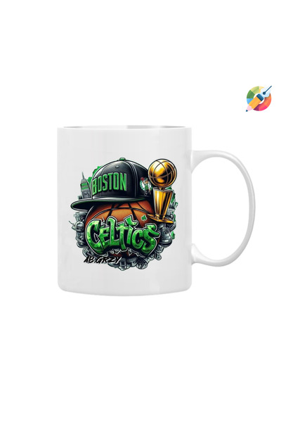 CERCİBAZAAR كأس مطبوع مع شعار سلتكس