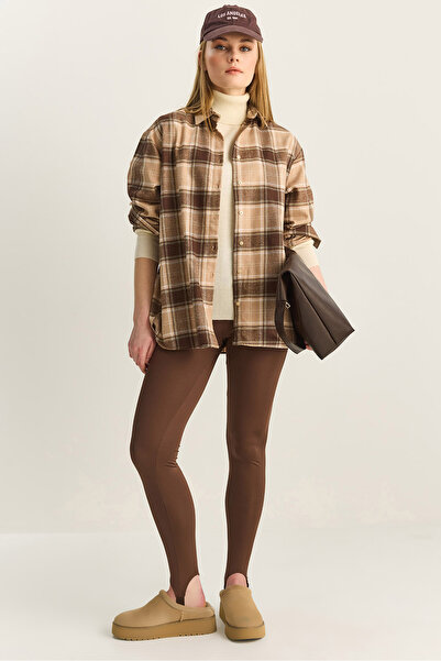 Bianco Lucci Women's High Waist Shaping / Sculpting Fuzo Leggings 8016 60283891