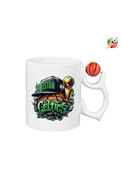 CERCİBAZAAR Printed Trophy Cup with Celtics Logo