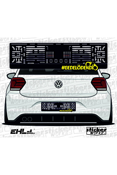 Sticker Works Pay on the Spot Takmatik Car License Plate Holder