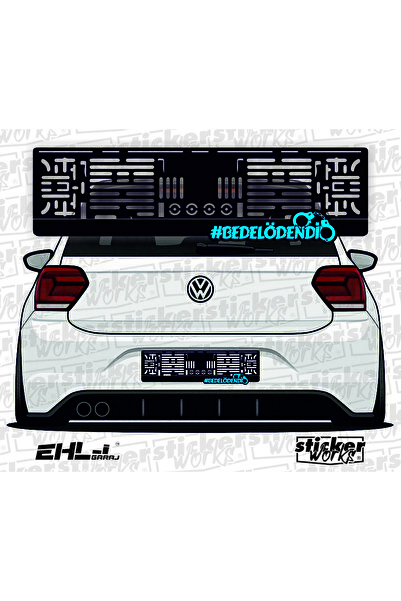 Sticker Works Pay on the Spot Takmatik Car License Plate Holder