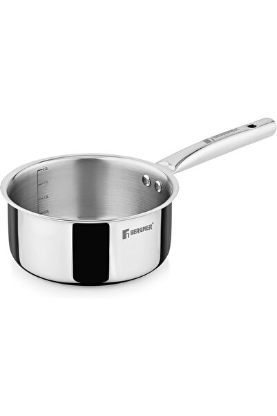 Bergner Tripro 18cm 2.2L Tri-Ply Stainless Steel Saucepan Milkpan Teapan Indu...