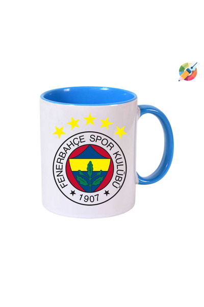 CERCİBAZAAR Fenerbahçe Logolu Baskılı Kupa Bardak