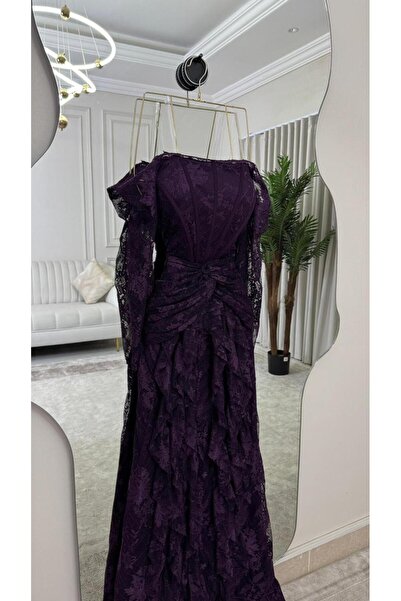 Genenic فستان دانتيل طبقات