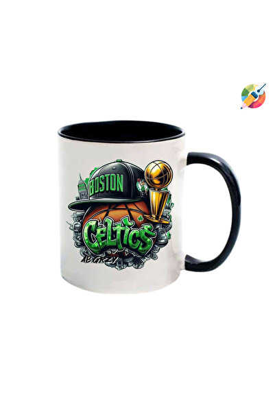 CERCİBAZAAR Printed Trophy Cup with Celtics Logo
