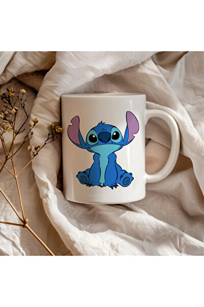 esticker Stitch Lilo Konseptli Temalı Dekoratif | Hediyelik Kupa Bardak
