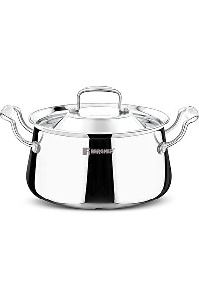 Bergner Argent Samsara 22cm 4L Tri-Ply Stainless Steel Deep Cooking Pot Handi...